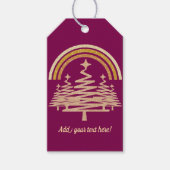 Festivals Goldrainbow Sparkling Geschenkanhänger (Vorderseite)