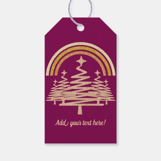 Festivals Goldrainbow Sparkling Geschenkanhänger (Vorderseite)