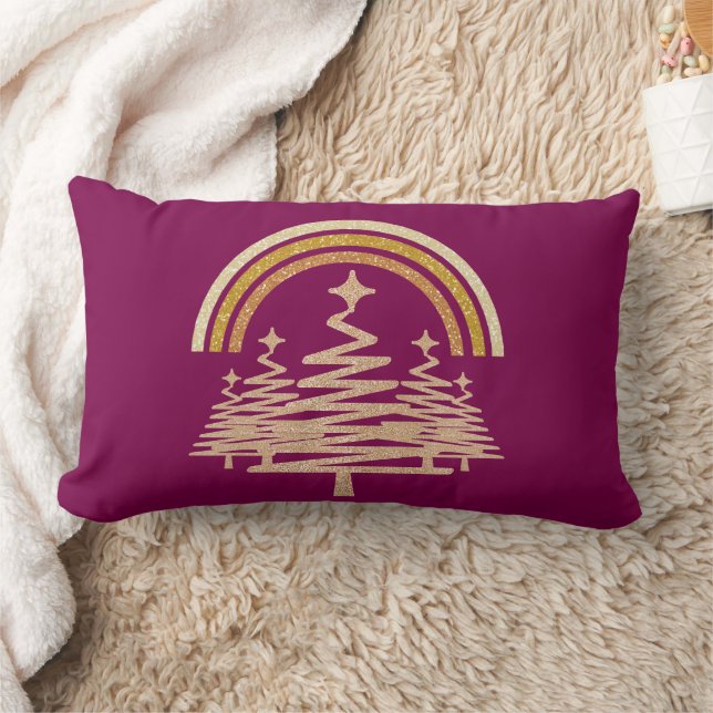 Festivals Goldrainbow Sparkling Lendenkissen (Decke)