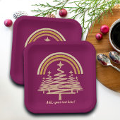 Festivals Goldrainbow Sparkling Pappteller