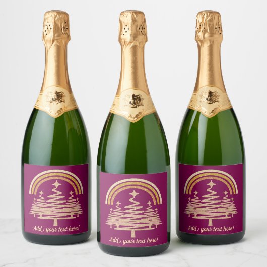 Festivals Goldrainbow Sparkling Schaumweinetikett (Flaschen)