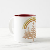 Festivals Goldrainbow Sparkling Zweifarbige Tasse (Vorderseite Links)