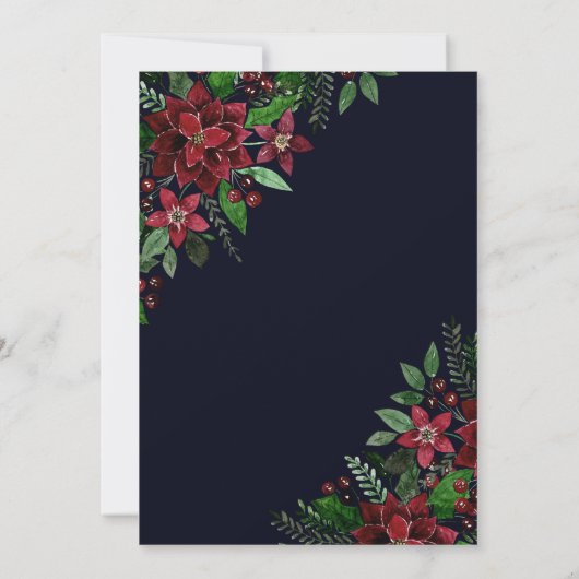 Festivals Golfurlaub Gaben Blumenstrauß Einladung (Rückseite)