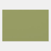 Festivals Green Gold Polka Dots Streifen Solid Geschenkpapier Set (Vorderseite)