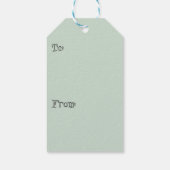 Festivals Green Holly Berry Weihnachtsgeschenk Tag Geschenkanhänger (Rückseite)