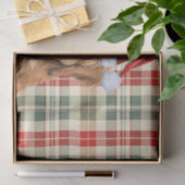 Festivals Green Kariert Goldendoodle Dog Weihnacht Seidenpapier (Geschenk)