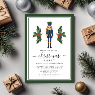 Festivals Green Nutcracker Weihnachts-Party Einladung