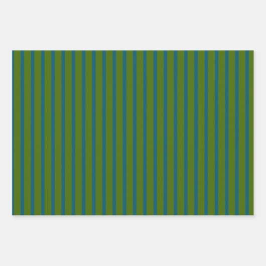 Festivals Green Polka Dots Streifen Solid Geschenkpapier Set (Vorderseite 3)