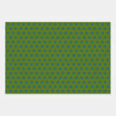 Festivals Green Polka Dots Streifen Solid Geschenkpapier Set (Vorderseite 2)