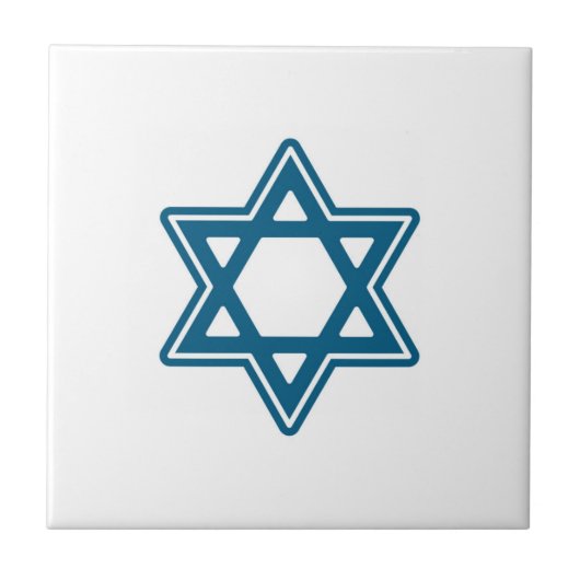 Festivals Hanukkah Single Star Keramik Tile Fliese (Vorderseite)