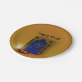 Festivals Happy Diwali Feuerwerk - Papierplatte Pappteller (Schrägansicht)