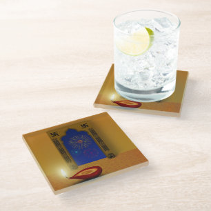 Festivals Happy Diwali Feuerwerk - Untersetzer