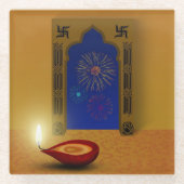 Festivals Happy Diwali Feuerwerk - Untersetzer (Vorderseite)