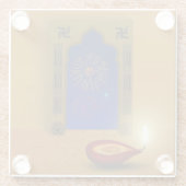 Festivals Happy Diwali Feuerwerk - Untersetzer (Rückseite)