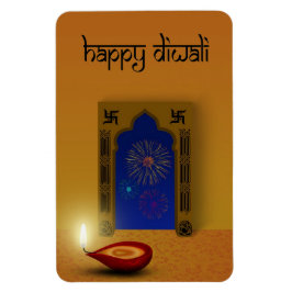 Festivals Happy Diwali - Flexibles Magnet