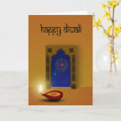 Festivals Happy Diwali - Grußkarte Karte (Gelbe Blume)
