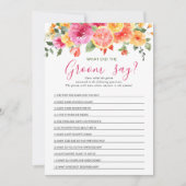 Festivals Helle Blume Citrus Brautparty Game Einladung (Vorderseite)