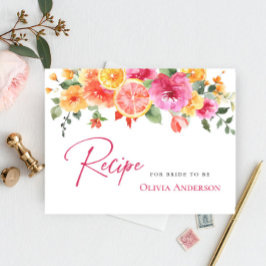 Festivals Helle Blume Citrus Bridal Rezept Karte