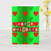 Festivals Herz Muster Happy Holidays Card Karte (Gelbe Blume)