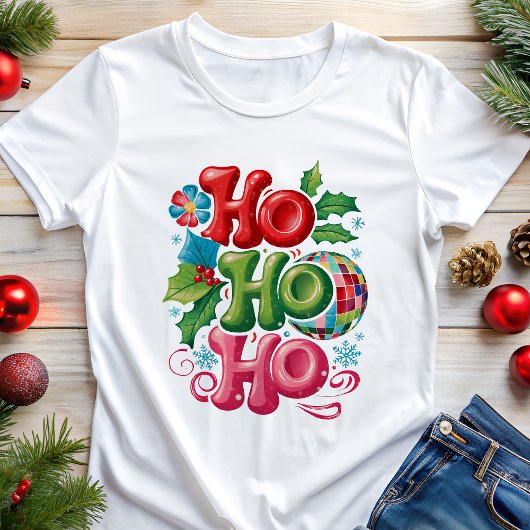 Festivals Ho Ho Ho Disco Tri-Blend Shirt