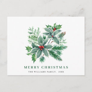 Festivals Holly Berry Weihnachtsgrüße Postkarte