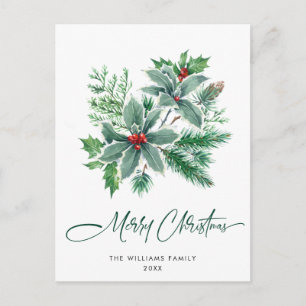Festivals Holly Berry Weihnachtsgrüße Postkarte