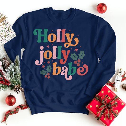 Festivals: Holly Jolly Bebe Winter Sweater Sweatshirt