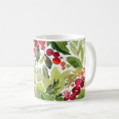Festivals Holry und Evergreen Wasserfarbe Kaffeetasse (VorderseiteRechts)