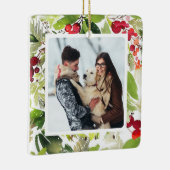 Festivals Holry und Evergreen Wasserfarbe Keramikornament (Rechts)