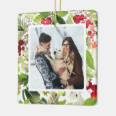 Festivals Holry und Evergreen Wasserfarbe Keramikornament (Links)