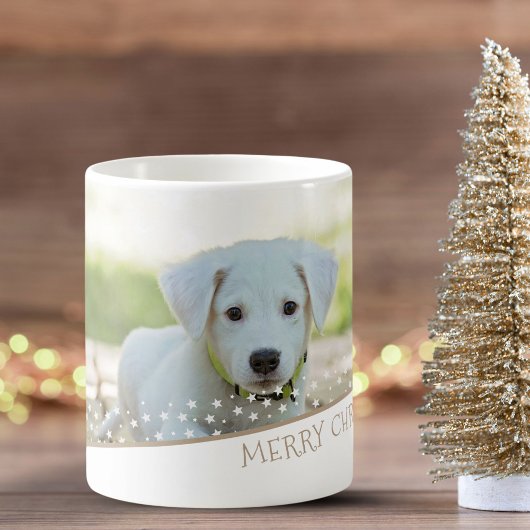Festivals Hund Foto Stars Weihnachtskuchen Kaffeetasse