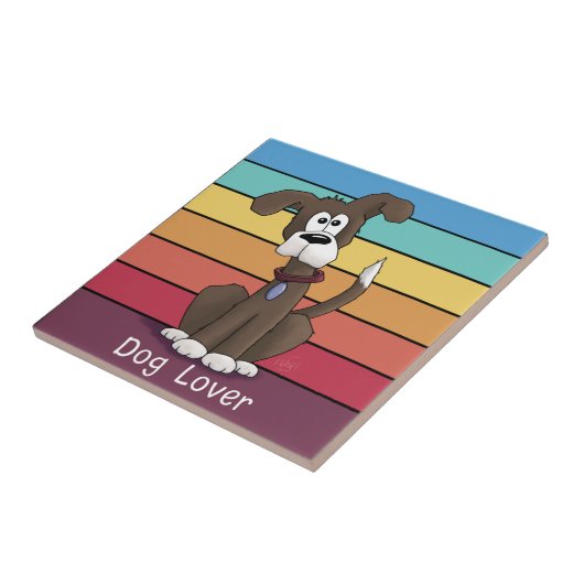 Festivals Hund Lover Keramik Tile Fliese (Seite)