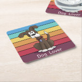 Festivals Hund Lover Square Paper Untersetzer (angewinkelt)