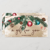 Festivals im Winter Logo Gold Geschenkgutschein (Vorne/Hinten)