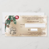 Festivals im Winter Logo Gold Geschenkgutschein (Rückseite)