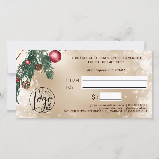 Festivals im Winter Logo Gold Geschenkgutschein (Rückseite)