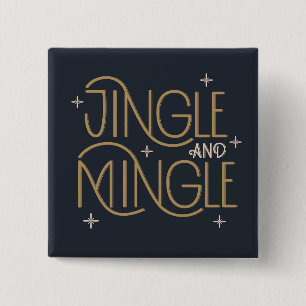 Festivals, Jingle und Mingle Holiday Design Button