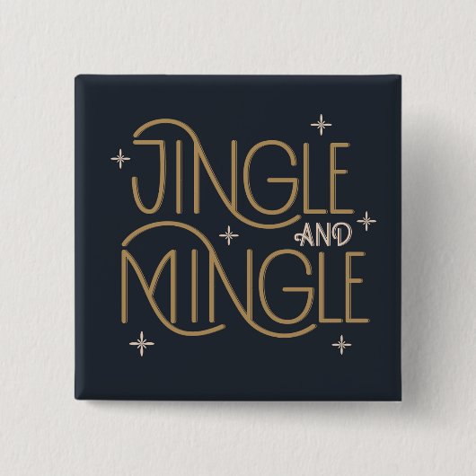 Festivals, Jingle und Mingle Holiday Design Button (Vorderseite)