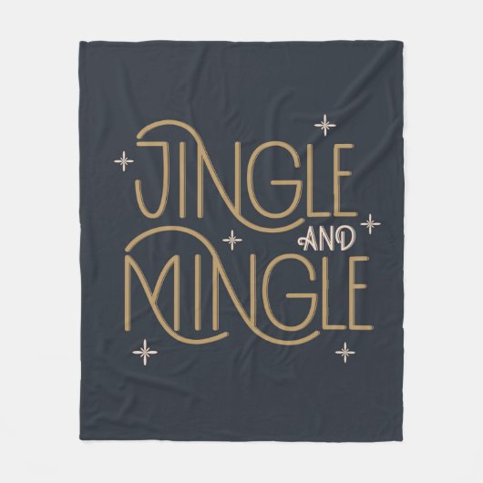 Festivals, Jingle und Mingle Holiday Design Fleecedecke (Vorderseite)