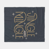 Festivals, Jingle und Mingle Holiday Design Fleecedecke (Vorderseite (Horizontal))