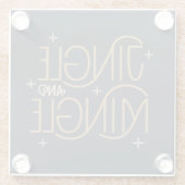 Festivals, Jingle und Mingle Holiday Design Glasuntersetzer (Rückseite)