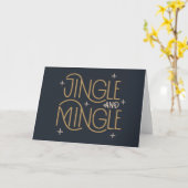 Festivals, Jingle und Mingle Holiday Design Karte (Gelbe Blume)