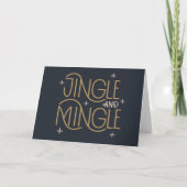 Festivals, Jingle und Mingle Holiday Design Karte (Vorderseite)