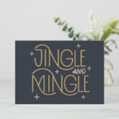Festivals, Jingle und Mingle Holiday Design Karte (Stehend Vorderseite)