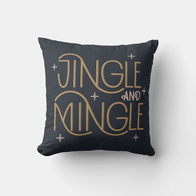 Festivals, Jingle und Mingle Holiday Design Kissen (Vorderseite)