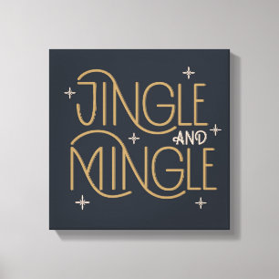 Festivals, Jingle und Mingle Holiday Design Leinwanddruck