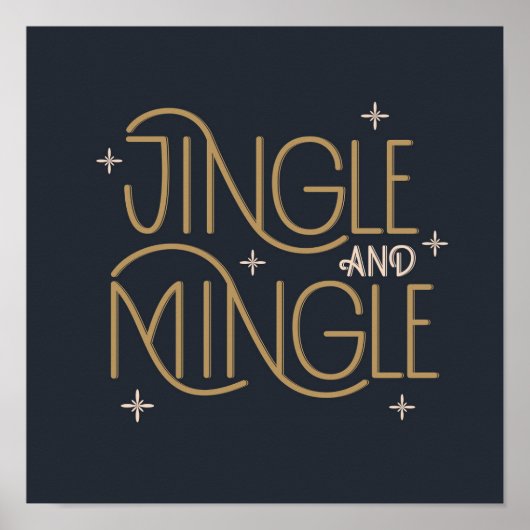 Festivals, Jingle und Mingle Holiday Design Poster (Vorne)