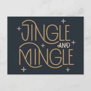 Festivals, Jingle und Mingle Holiday Design Postkarte