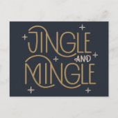 Festivals, Jingle und Mingle Holiday Design Postkarte (Vorderseite)