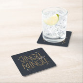 Festivals, Jingle und Mingle Holiday Design Rechteckiger Pappuntersetzer (Vor Ort)
